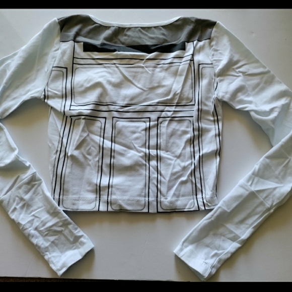 New star wars r2d2 long sleeve crop top - Picture 4 of 6